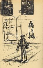 Woman near a Window twice , Man with Winnow, Sower, and Woman with Broom
